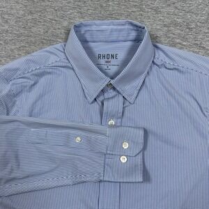 Rhone Shirt Mens Size Small Blue Performance Stretch Button Down City Portugal